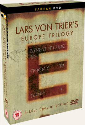 Image of Front Cover of 3854095S: 4xDVD - LARS VON TRIER, Lars Von Trier's E-Trilogy - Element Of Crime / Epidemic / Europa (Palisades Tartan; ,  2005, Box Set) Strong VG+  VG+/VG+