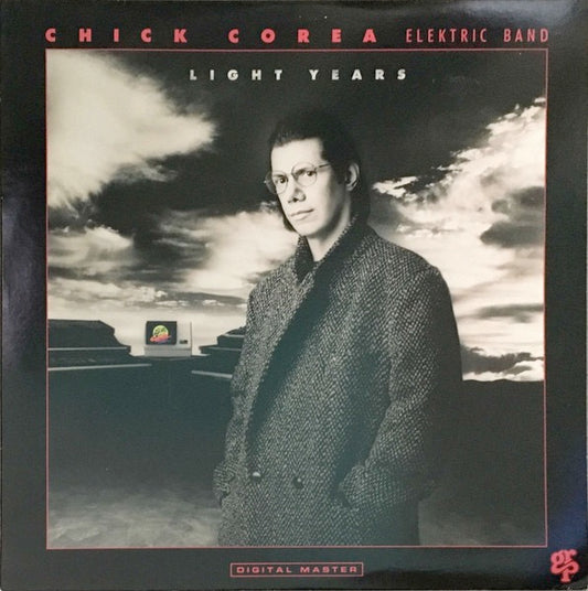 Image of Front Cover of 3814473C: LP - CHICK COREA ELEKTRIC BAND, Light Years (GRP; GR-1036, US 1987, Inner) Inner has lots of creases in it. Cut-out (notched) spine and some wear at edges  VG/VG