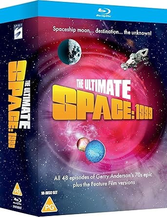 Image of Front Cover of 3834220E: 18xBlu-ray - MICHAEL REEVES, Space: 1999: The Ultimate Space: 1999 (ITV Studios; 7958384, UK 2024 Reissue, Insert, Martin Landau, Barbara Bain, Barry Morse, (PG))   VG+/VG+