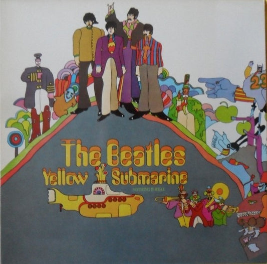 Image of Front Cover of LP - VG+/VG+ - THE BEATLES, Yellow Submarine (Apple Records; PCS 7070, UK 1980s Reissue, Barcode), ,  - 2516131C