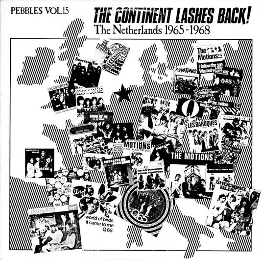 Image of Front Cover of 3914167C: LP - VARIOUS, Pebbles Vol.15 - The Continent Lashes Back! The Netherlands 1965 - 1968 (AIP Records; AIP 10018, US 1984) Strong VG  VG+/VG