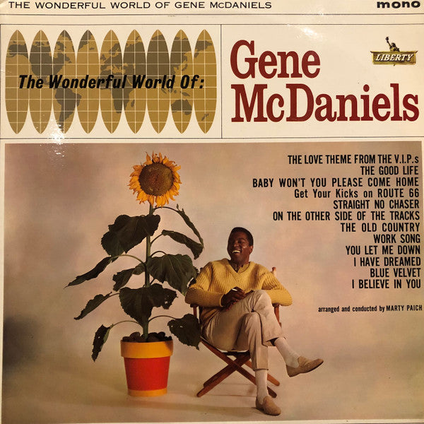 Image of Front Cover of 3924051E: LP - GENE MCDANIELS, The Wonderful World Of: Gene McDaniels (Liberty; lby 1179, UK 1963, Laminated Flipback Sleeve)   VG/VG