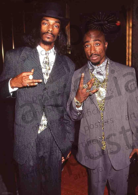 Image of Front Cover of 3315517C: Accessories - SNOOP DOGG & TUPAC, Poster (84.1cm x 59.4cm; ART196, UK )   NEW/NEW