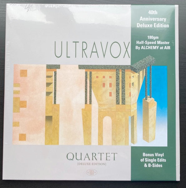 Image of Front Cover of 3914221C: 2xLP - ULTRAVOX, Quartet (Chrysalis Catalogue; CDLH 1394, Worldwide 2023 Reissue, Insert) Still In Shrinkwrap, Pressing Flaw On B3 Clicks  VG+/VG