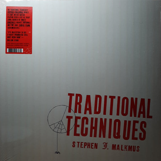 Image of Front Cover of 3924075E: LP - STEPHEN J. MALKMUS, Traditional Techniques (Domino; WIGLP471X, Europe 2020, Insert, Red Vinyl)   EX/EX