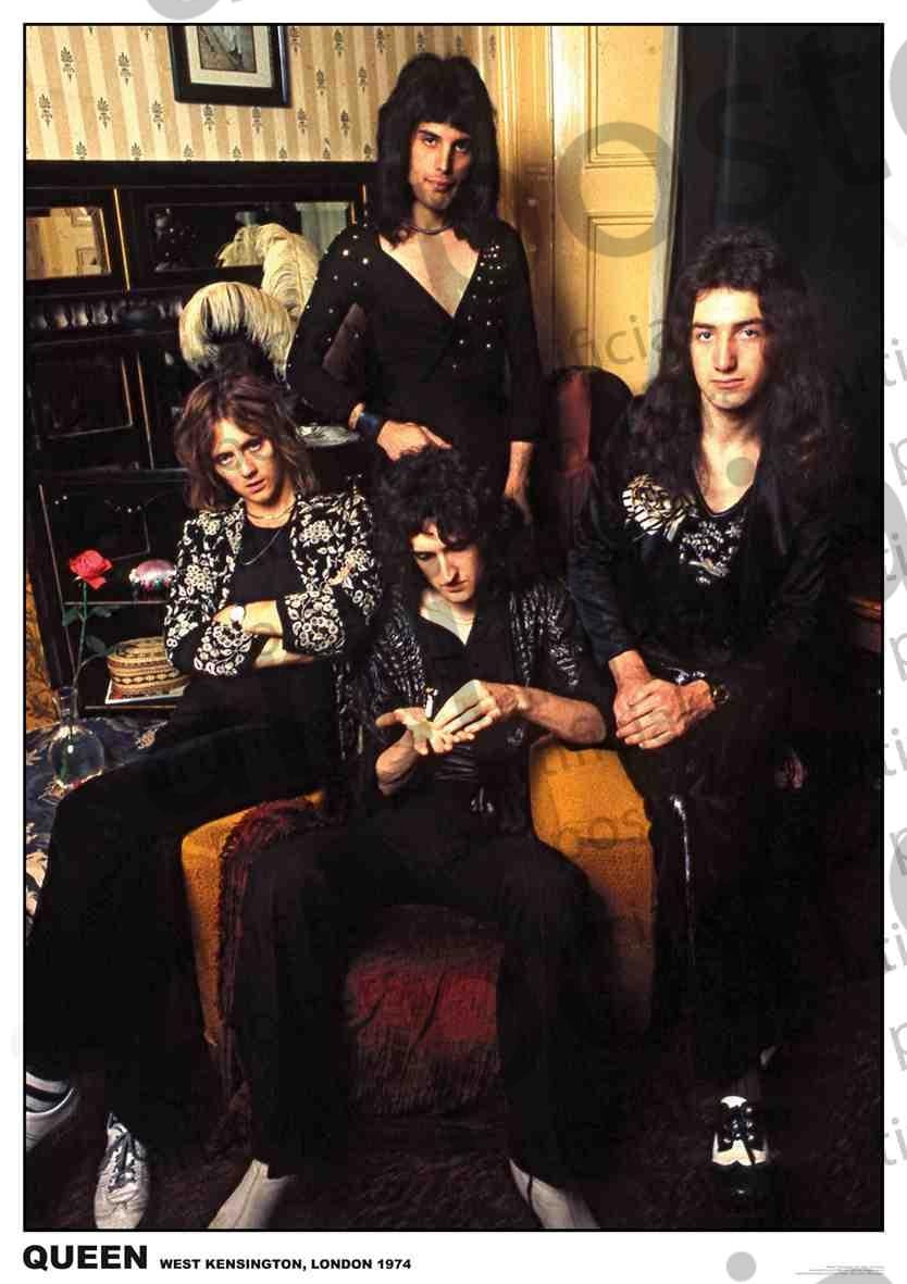Image of Front Cover of Accessories - NEW/NEW - QUEEN, West Kensington London 1974 Poster (Dragonfly; ART240, UK , 84cm x 60cm), ,  - 3256143S