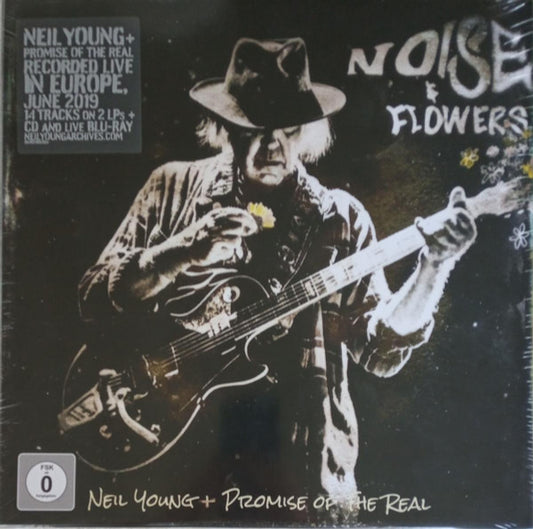 Image of Front Cover of 3944127S: 4xLP - NEIL YOUNG AND PROMISE OF THE REAL, Noise and Flowers (Reprise Records; 093624883104, Worldwide 2022, Box Set, Numbered Limited Deluxe Edition, 2 LPs, CD and Blu Ray) SEALED. No19097  VG+/VG+