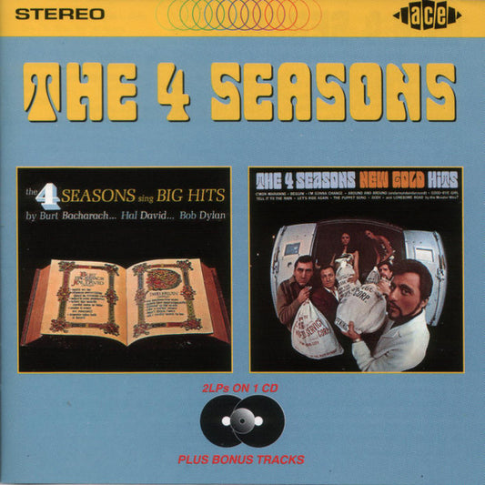 Image of Front Cover of 4314385C: CD - THE FOUR SEASONS, Sing Big Hits By Burt Bacharach, Hal David, Bob Dylan / New Gold Hits (Ace; CDCHD 620, UK , Jewel Case)   VG+/VG+