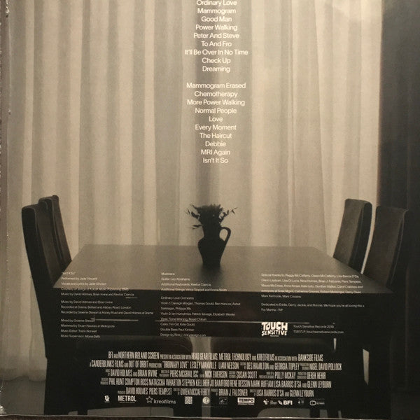 Image of Back Cover of 3944172S: LP - DAVID HOLMES & BRIAN IRVINE, Ordinary Love (Touch Sensitive Records; TSR17LP, Europe 2019) Opened Instore  VG+/VG+