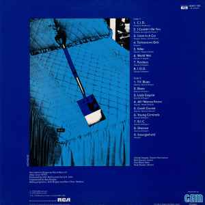 Image of Back Cover of LP - VG/G+ - U.K. SUBS, Another Kind of Blues (Gem; GEMLP 100, UK 1979, Inner, Blue Vinyl, 1st pressing of 20,000), Ring Wear, Slight Sticker Damage,  - 2726168E