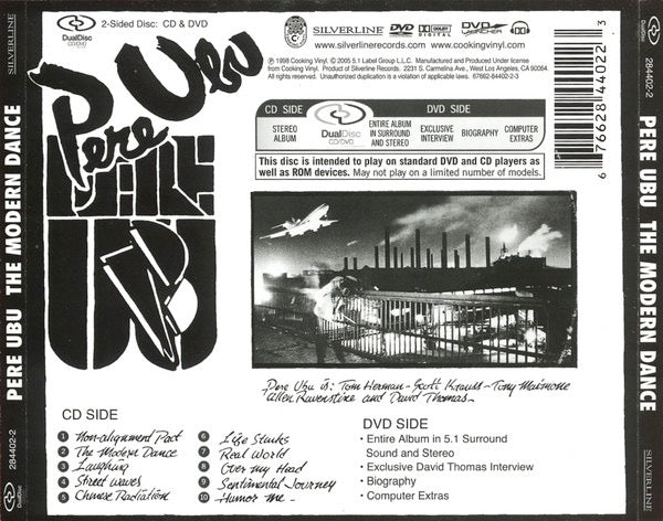 Image of Back Cover of 3914489C: CD - PERE UBU, The Modern Dance (Silverline; 284402-2, US 2006 Reissue, Jewel Case)   VG+/VG+