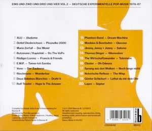 Image of Back Cover of 3934118E: CD - VARIOUS, Eins Und Zwei Und Drei Und Vier 2 - Deutsche Experimentelle Pop - Musik 1978-87 (Bureau B; BB412, Germany 2022, Jewel Case)   EX/EX