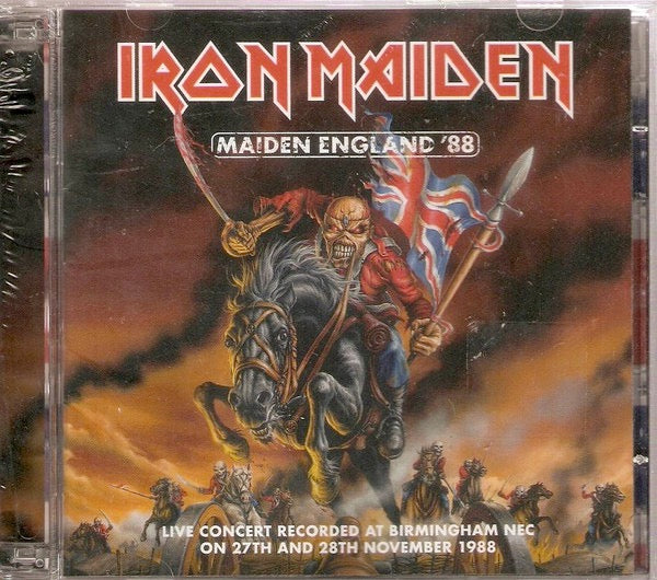 Image of Front Cover of 3914590C: CD - IRON MAIDEN, Maiden England '88 (Parlophone; 5099997361527, Brazil 2013 Reissue, Double CD Case)   VG+/VG+