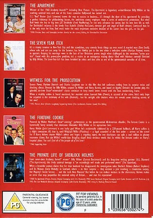 Image of Back Cover of 3934164E: 5xDVD - BILLY WILDER, Billy Wilder Collection - Vol. 2 (, USA & Canada , Box Set)   EX/EX