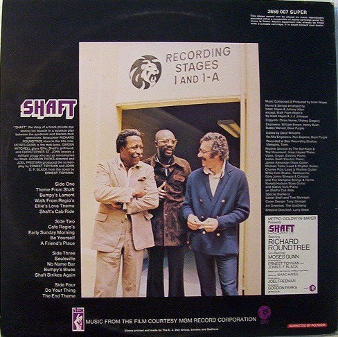 Image of Back Cover of 2xLP - VG/G+ - ISAAC HAYES, Shaft (Stax; 2659 007, UK 1971, Gatefold), Smalls cratches & hairlines, edge & ring wear,  - 4146028S