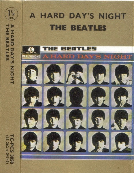 Image of Front Cover of 3914619C: Cassette - THE BEATLES, A Hard Day's Night (Parlophone; TC-PCS 3058, UK , Jewel Case)   VG/VG