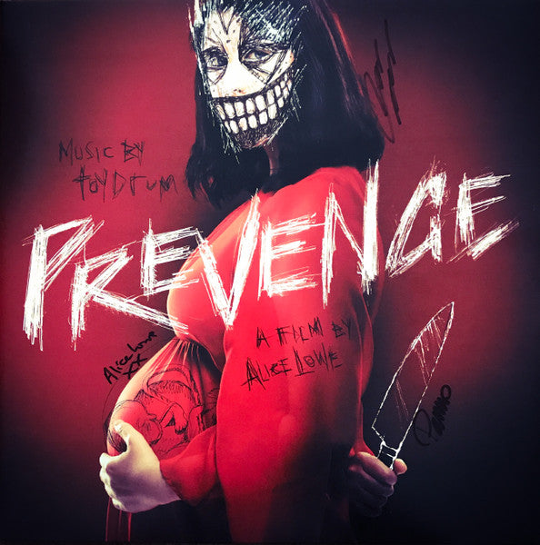 Image of Front Cover of 4044004S: LP - TOYDRUM, Prevenge (Original Motion Picture Soundtrack) (Invada; INV181LP, UK 2017, Gatefold, 'Blood and Milk' Vinyl, Signed by Alice Lowe and Toydrum, Ltd to 250)   VG+/VG+