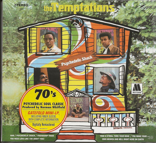 Image of Front Cover of 4034044E: CD - THE TEMPTATIONS, Psychedelic Shack (Motown; 88529, UK, Europe & US 2018, Gatefold)   VG+/VG