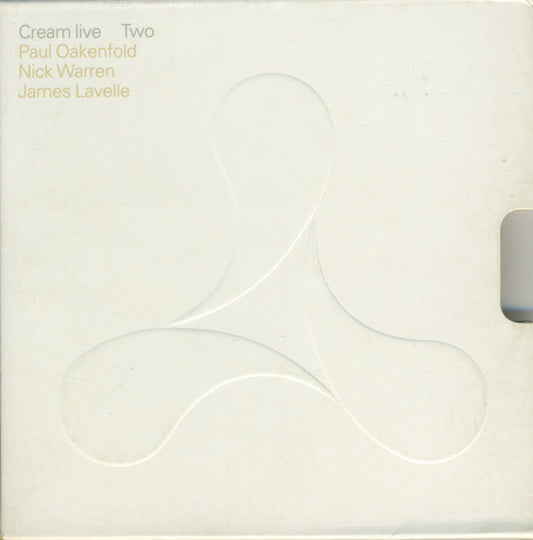 Image of Front Cover of 4034009 E: 3xCD - PAUL OAKENFOLD, NICK WARREN, JAMES LAVELLE, Cream Live Two (Cream Records; 74321 39125 2, UK 1996, Card Sleeve, 3 Inners) card slipcase is discolored and has wear to edges due to storage  VG/VG+