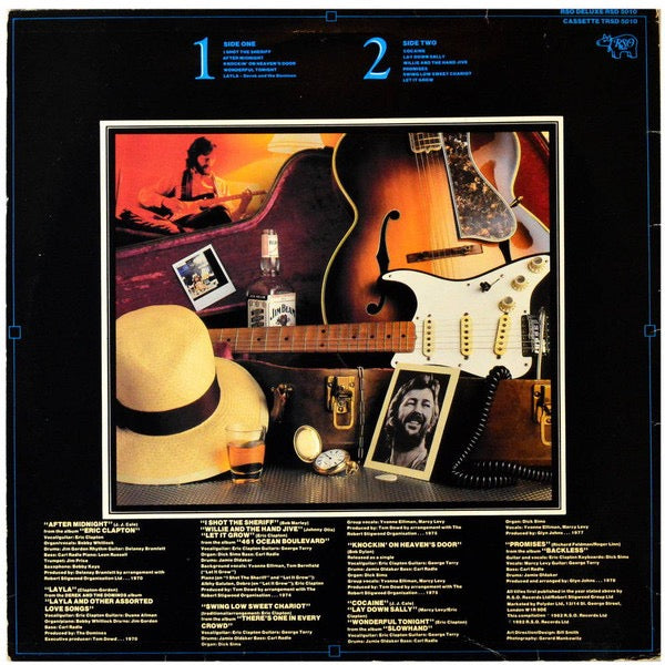 Image of Back Cover of LP - VG/VG - ERIC CLAPTON, Time Pieces - The Best Of Eric Clapton (RSO Black Labels; RSD 5010, UK 1982), ,  - 3816281C
