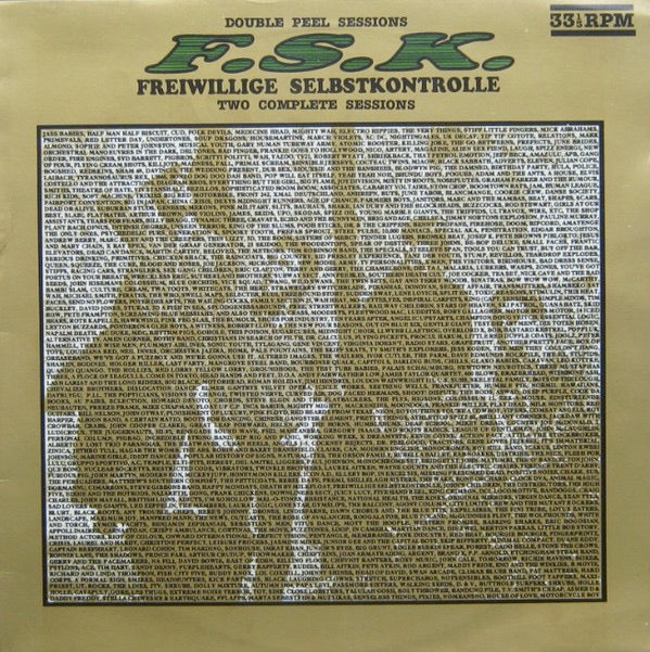 Image of Front Cover of LP - VG+/VG+ - F.S.K., Double Peel Sessions (Strange Fruit; SFPMA 204, UK 1989), ,  - 3226275E