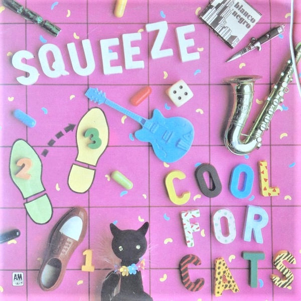 Image of Front Cover of 4014134C: 12" - SQUEEZE, Cool For Cats (A&M Records; AMSP-7426, UK 1979, Picture Sleeve, Pink Vinyl)   VG/VG