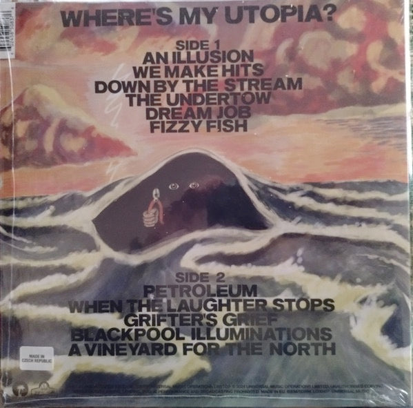 Image of Back Cover of LP - EX/EX - YARD ACT, Where s My Utopia? (ZEN F.C.; ZENFC025LPX, UK & Europe 2024, Inner & Insert, Red Vinyl), Still In Stickered Shrinkwrap,  - 1526208E