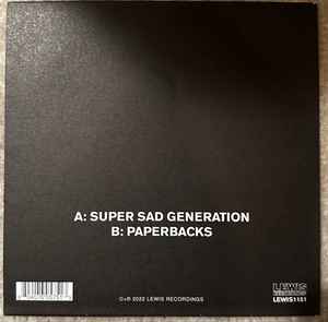 Image of Back Cover of 4024045E: 7" - ARLO PARKS, Super Sad Generation/ Paperbacks (Lewis Recordings; LEWIS1151, UK 2023 Reissue, Picture sleeve, Green Vinyl)   /VG+