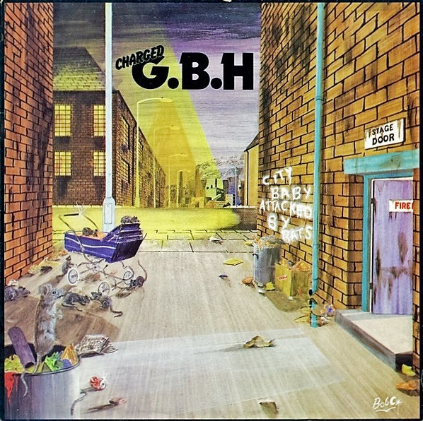 Image of Front Cover of 4014277C: LP - CHARGED G.B.H., City Baby Attacked By Rats (RSD 2022) (Radiation; BMGCAT656LP, UK 2022 Reissue, Inner, Record Store Day 2022. Lime Green Vinyl.) Sleeve opening bump  VG+/EX