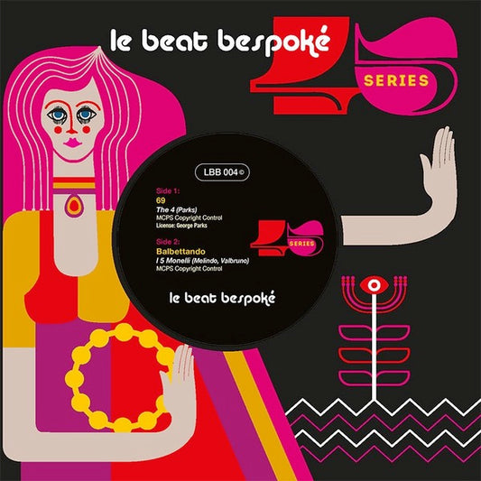 Image of Front Cover of 4014337C: 7" - THE 4 / I 5 MONELLI, 69 / Balbettando (Le Beat Bespok ; LBB 004, UK 2023, Company Sleeve)   VG+/VG+