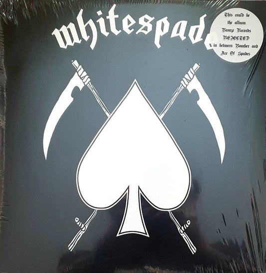 Image of Front Cover of 4024182E: LP - WHITESPADE, Whitespade (Iron Grip Records ; IGR-014LP1, USA & Europe 2023, Insert, Black And White Split Vinyl) Still In Stickered Shrinkwrap, Very Slight Warp Which Does Not Affect Play  EX/EX