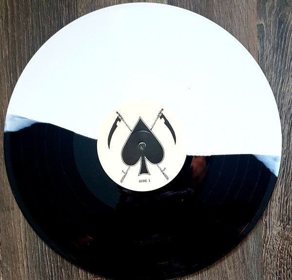 Image of Label Cover of 4024182E: LP - WHITESPADE, Whitespade (Iron Grip Records ; IGR-014LP1, USA & Europe 2023, Insert, Black And White Split Vinyl) Still In Stickered Shrinkwrap, Very Slight Warp Which Does Not Affect Play  EX/EX