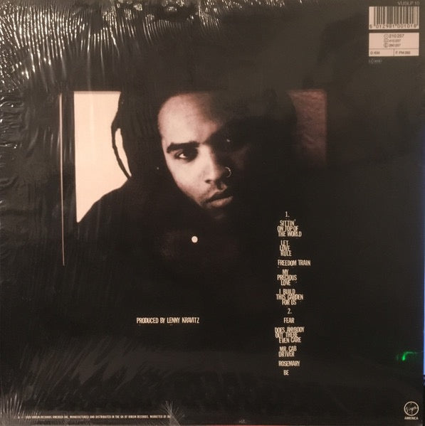 Image of Back Cover of 4014402C: LP - LENNY KRAVITZ, Let Love Rule (Virgin America; 210 257, Europe 1989, Inner)   VG/G