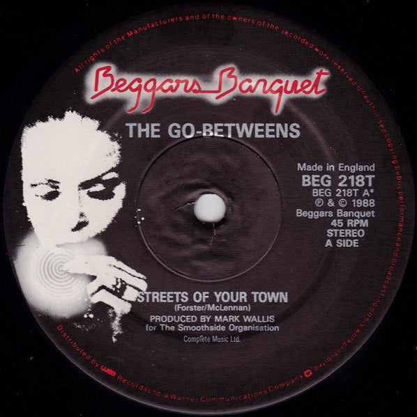 Image of Label Cover of 12" - VG+/VG+ - THE GO-BETWEENS, Streets Of Your Town (Beggars Banquet; BEG 218T, UK 1988), ,  - 3126105E