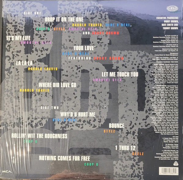 Image of Back Cover of 4014505C: LP - B. BROWN POSSE, B. Brown Posse (MCA Records; MCA-10785, US 1993) Sleeve has some wear at edges and corners  VG/VG