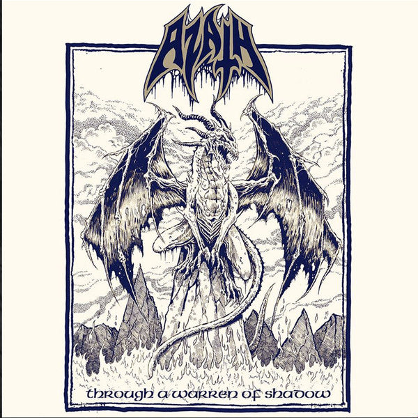 Image of Front Cover of 4044447S: LP - AZATH, Through A Warren Of Shadow (Pulverised Records; ASH162LP, Singapore 2020, Insert and Black Inner) Strong VG+ copy.  VG+/VG+