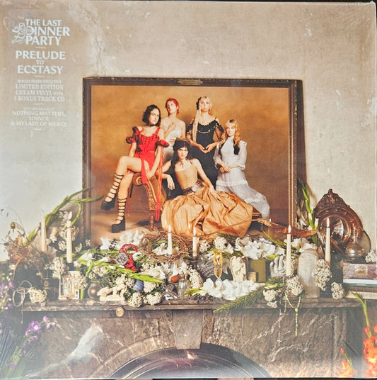 Image of Front Cover of 4744163S: LP - THE LAST DINNER PARTY, Prelude To Ecstasy (Island Records; 5851906, USA & Europe 2024, Inner, Poster, Cream Vinyl With CD) Opened Instore  EX/EX