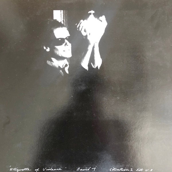 Image of Back Cover of 4114031C: LP - DAVID J, Etiquette Of Violence (Situation Two; Sit U 8, UK 1983, Red Interior, Inner, No Publisher Credit)   VG/VG+