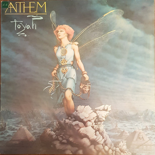 Image of Front Cover of 4114103C: LP - TOYAH, Anthem (Safari Records; VOOR 1, UK 1981, Insert & Merch Insert, Damont Pressing) Minor edge wear.  VG/VG+