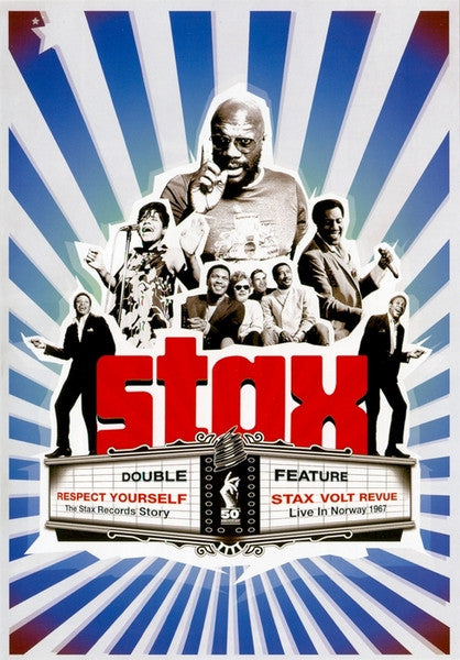 Image of Front Cover of 4054130S: 2xDVD - VARIOUS, Respect Yourself - The Stax Records Story / Stax Volt Revue - Live In Norway 1967 (Universal Music DVD Video; 0888072702998, Europe 2007, Booklet, Audio commentary from Steve Cooper and Wayne Jackson)   VG+/VG+