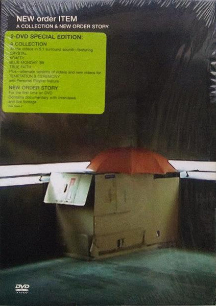 Image of Front Cover of 3335013E: 2xDVD - NEW ORDER, Item (A Collection & New Order Story) (Warner Music Vision; 0349 70482-2, UK 2005, Card Slipcase., Booklet, Documentary, Interviews, Live Footage, alternate versions.) New Order Story is sealed  VG+/VG+