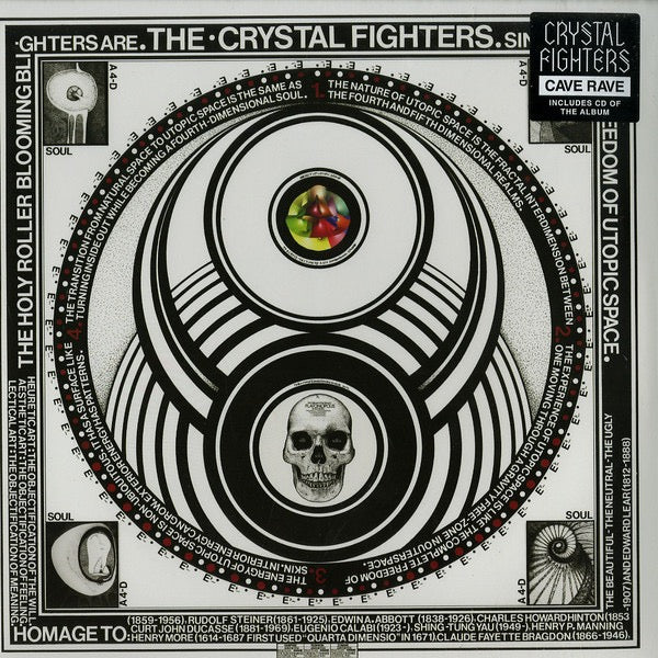 Image of Front Cover of 4114188C: 2xLP - CRYSTAL FIGHTERS, Cave Rave (Play It Again Sam [PIAS]; DIFB270DLP, Europe 2013, Gatefold, 2 Inners, Red Vinyl. NO CD.)   EX/VG+