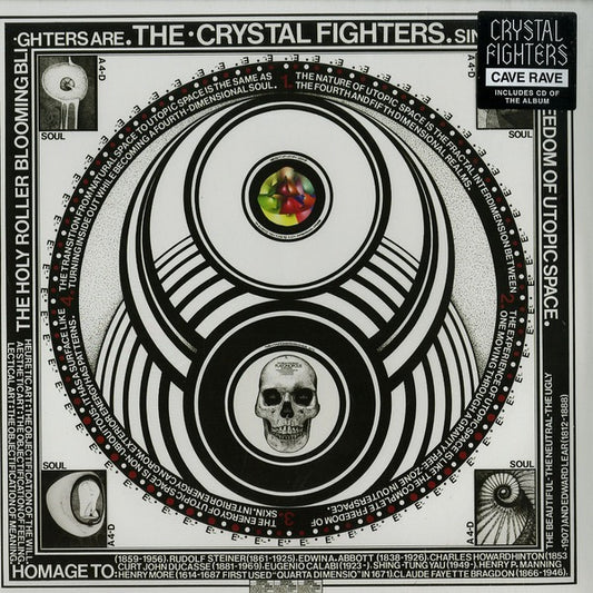 Image of Front Cover of 4114188C: 2xLP - CRYSTAL FIGHTERS, Cave Rave (Play It Again Sam [PIAS]; DIFB270DLP, Europe 2013, Gatefold, 2 Inners, Red Vinyl. NO CD.)   EX/VG+