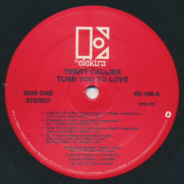 Image of Label Cover of LP - VG/VG - TERRY CALLIER, Turn You To Love (Elektra (Red Label); 6E-189, US 1979, Inner), ,  - 3326297E