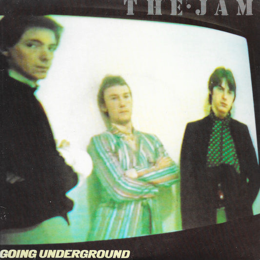 Image of Front Cover of 2x7" - VG/EX - THE JAM, Going Underground (Polydor; POSPJ 113, UK 1980, Single Sleeve, White Inner, Limited Edition With Live 7"), Ring Wear, Sleeve Creased,  - 5025255E