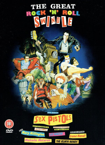 Image of Front Cover of 4134043E: DVD - SEX PISTOLS, The Great Rock 'N' Roll Swindle (Shout! Factory; 2028859, Europe 2005)   VG/VG+