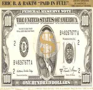 Image of Front Cover of 12" - VG+/VG+ - ERIC B. & RAKIM, Paid In Full (Seven Minutes Of Madness - The Coldcut Remix) / Eric B. Is On The Cut (4th & Broadway; 12 BRW 78, UK 1987), ,  - 2346089S