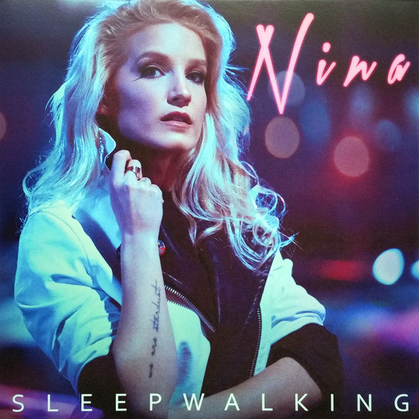 Image of Front Cover of 4124306E: LP - NINA, Sleepwalking (Aztec Records; AZT0033V-CV, UK 2021, Frosted Vinyl With Violet Centre)   VG+/VG+