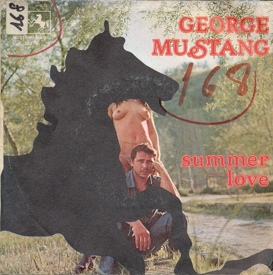 Image of Back Cover of 4154262S: 7" - GEORGE MUSTANG, Disco Feeling/ Summer Love (Mustang Music; 20278, Italy 1970s, Picture Sleeve) Light marks.  VG+/VG+