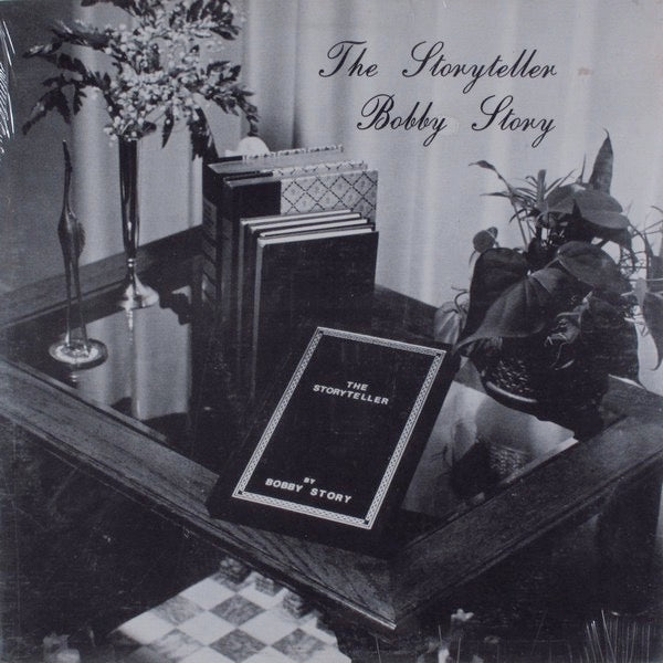 Image of Front Cover of 4114440C: LP - BOBBY STORY, The Storyteller (Proud Records; PR-1001, US 1982) Record very slightly dished   doesn't affect play. Sleeve worn at edges (top edge split), corners, spine. A very small rip on reverse near bottom; general wear and scuffs  VG/VG